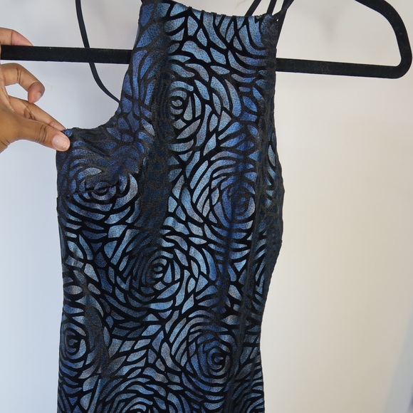 Dark blue and black dress - Picture 2 of 5